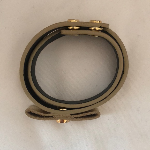 Gold Tory Burch double wrap bracelet - Picture 3 of 8
